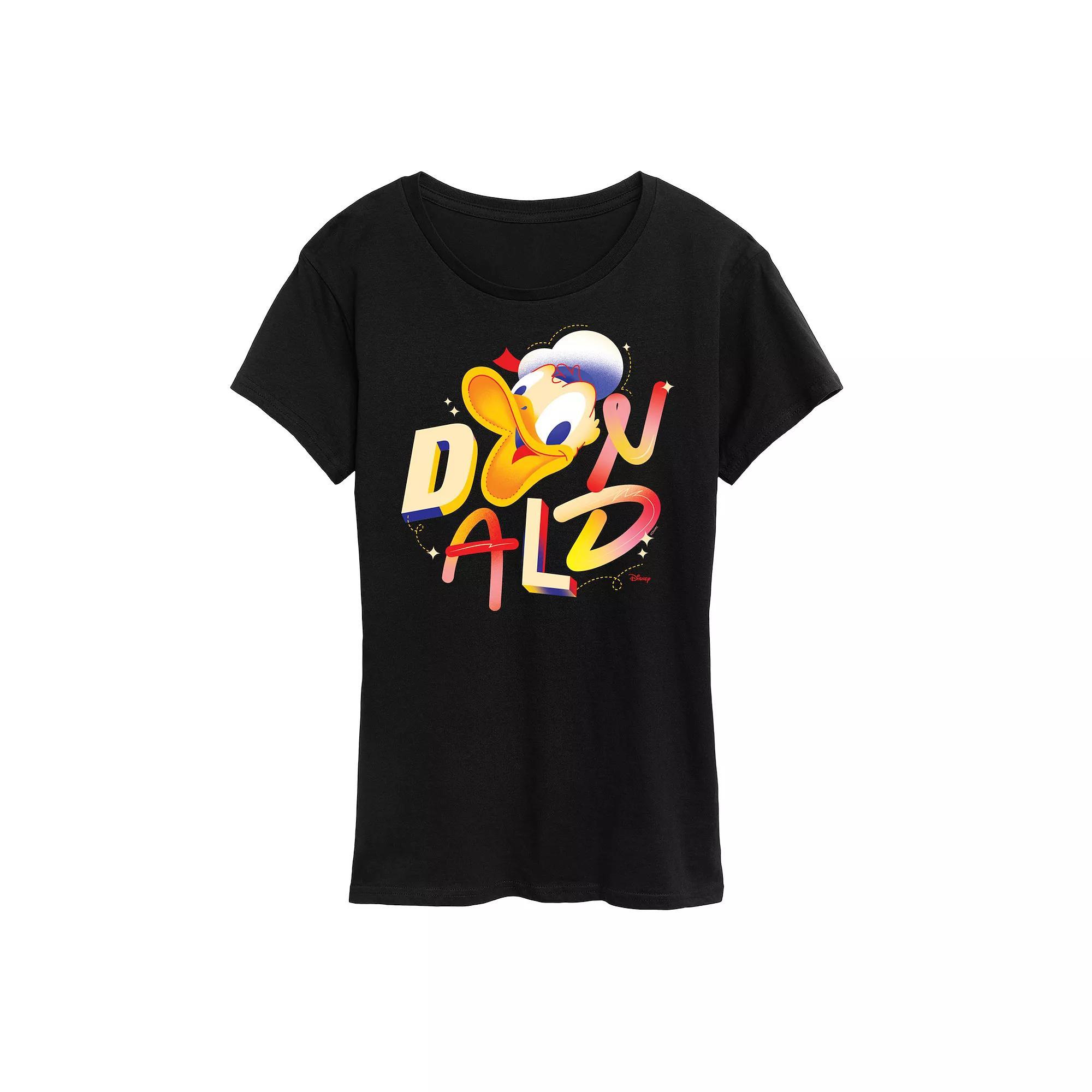 Disney's Donald Duck Women's Geometric Graphic Tee,  Product Image