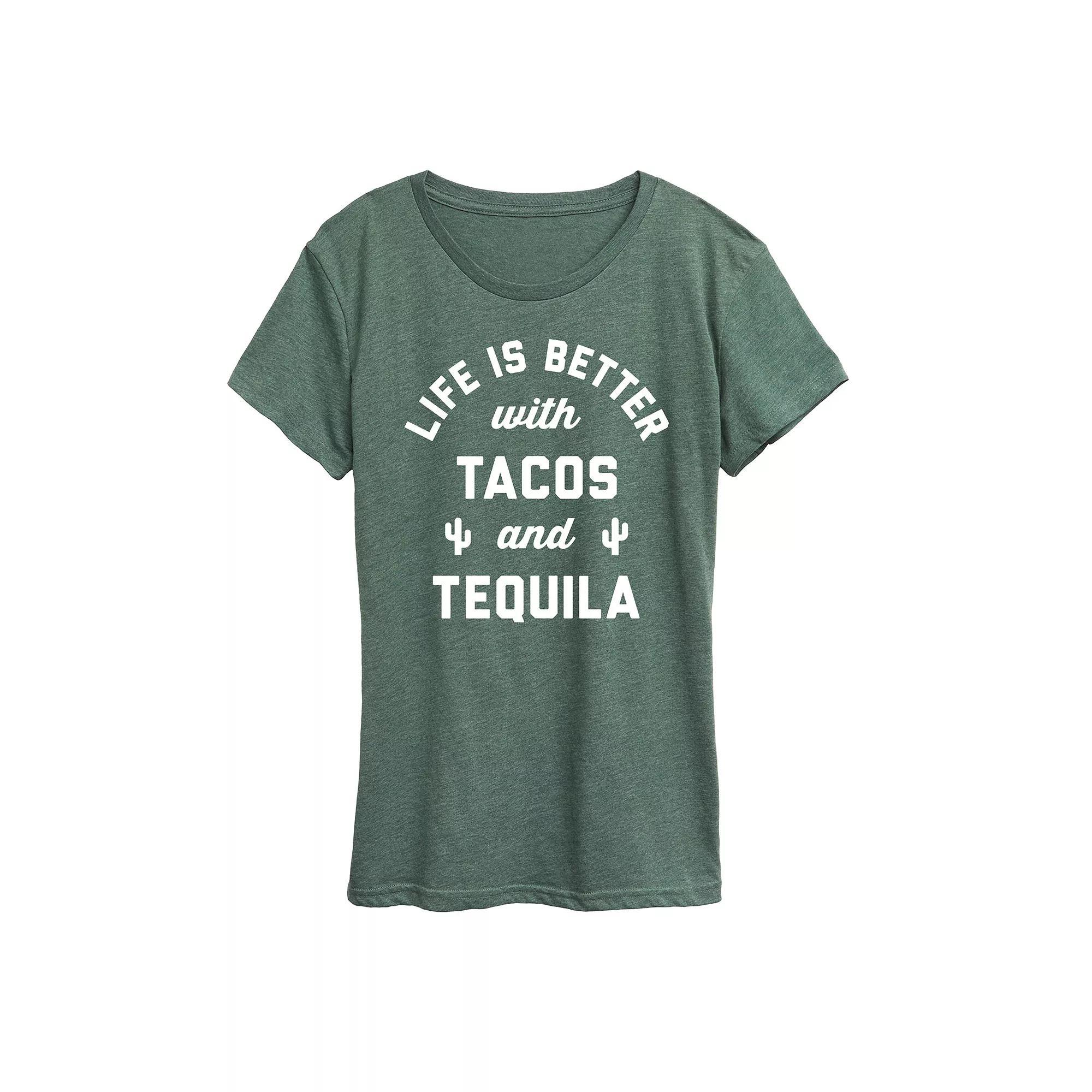 Women's Tacos And Tequila Graphic Tee,  Product Image