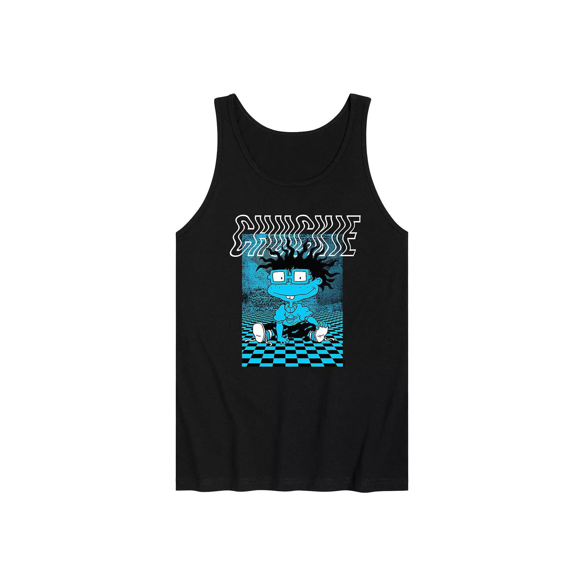 Men's Trout American Flag Graphic Tank Top,  Product Image