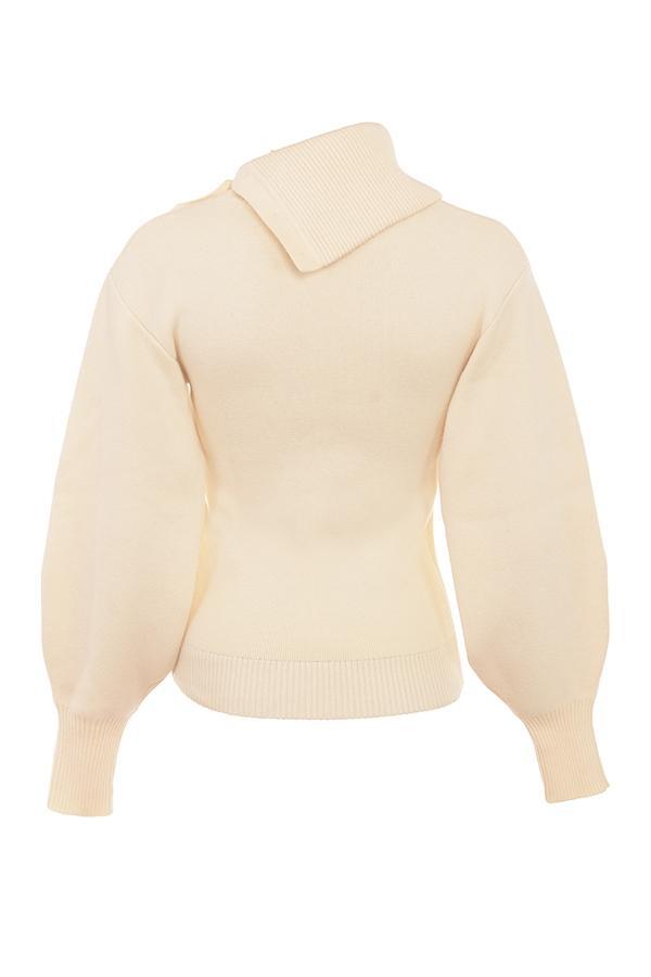 Adelita Cream Cashmere Blend Sweater Product Image