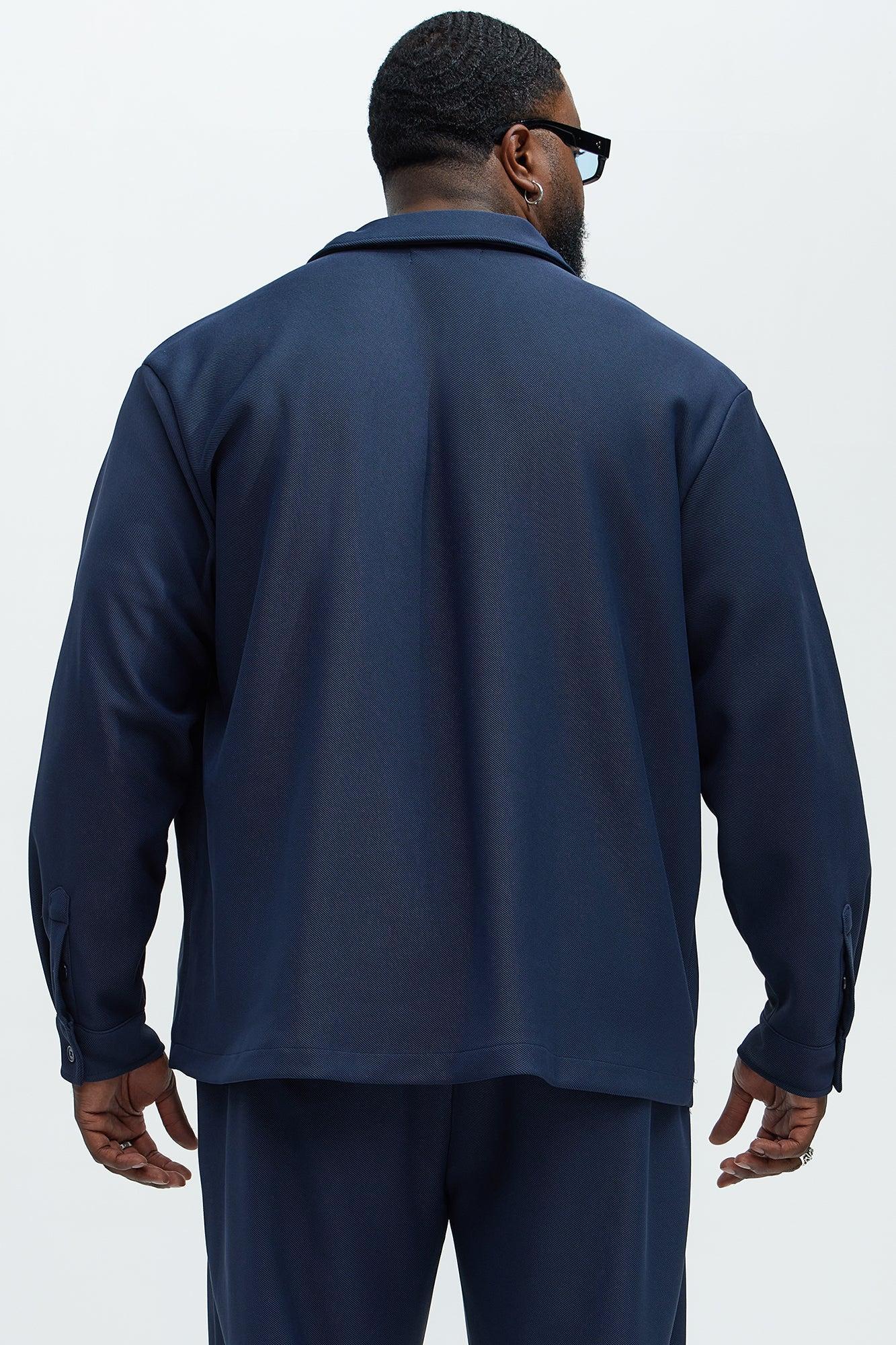 Turner Pocket Button Up Shirt - Navy Product Image