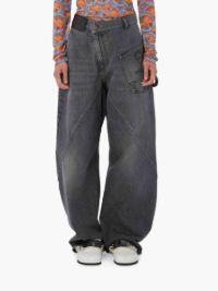 TWISTED WORKWEAR DENIM JEANS in grey | JW Anderson US  Product Image