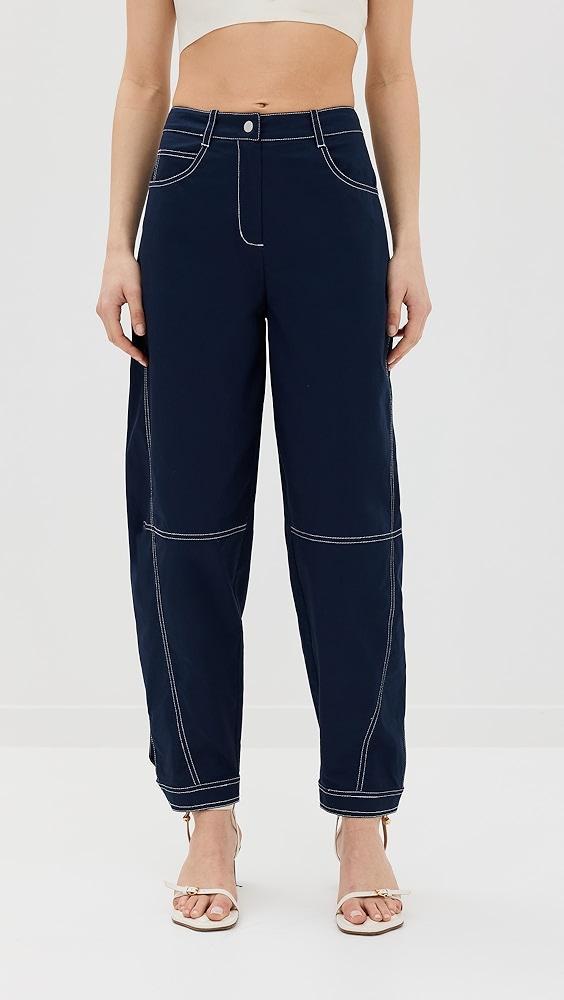 SIMKHAI Kairi Curved Leg Pants | Shopbop Product Image