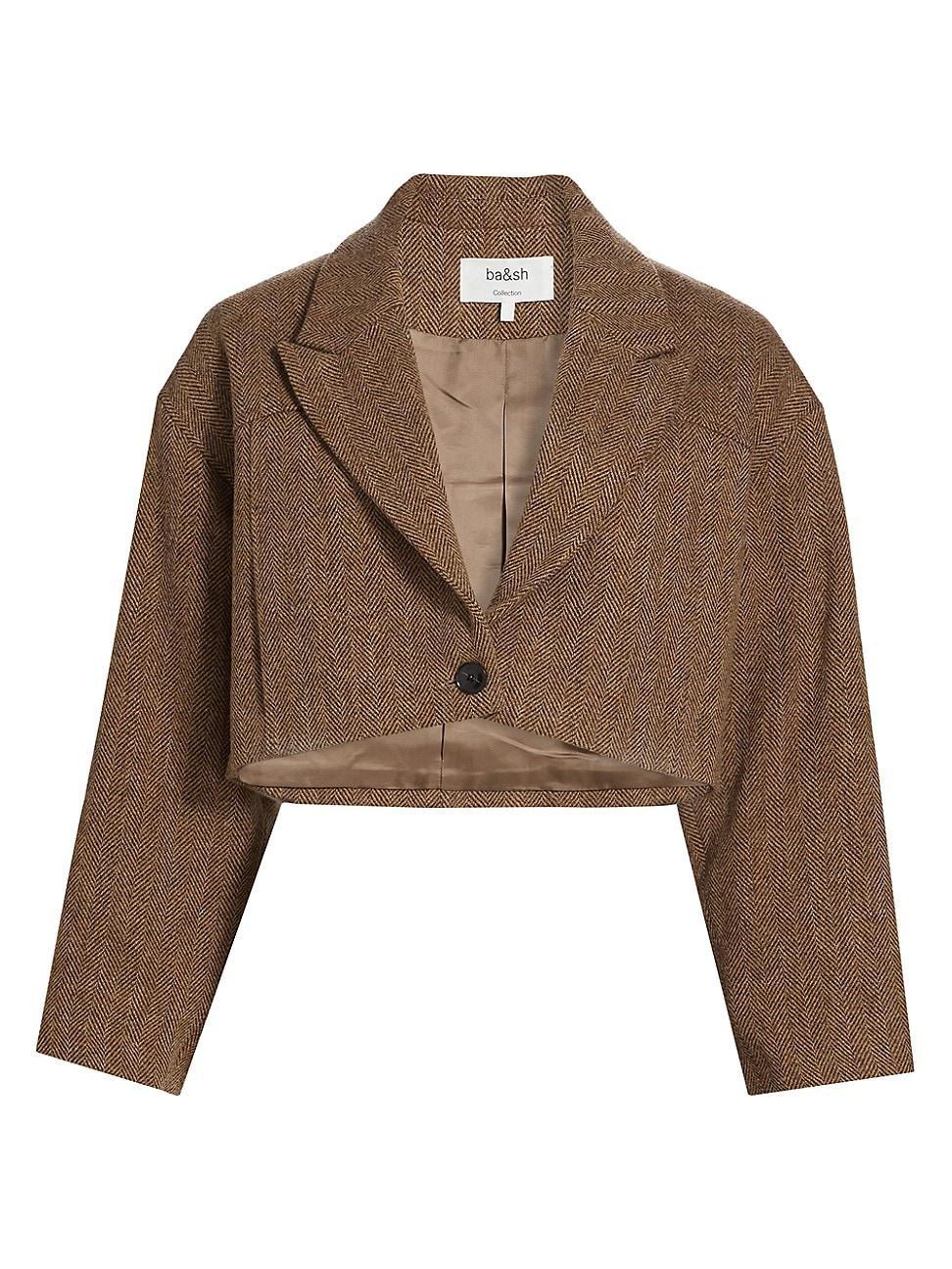 Womens Camala Wool Crop Jacket Product Image