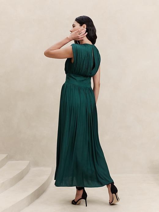 Crystal Pleated Maxi Dress Product Image