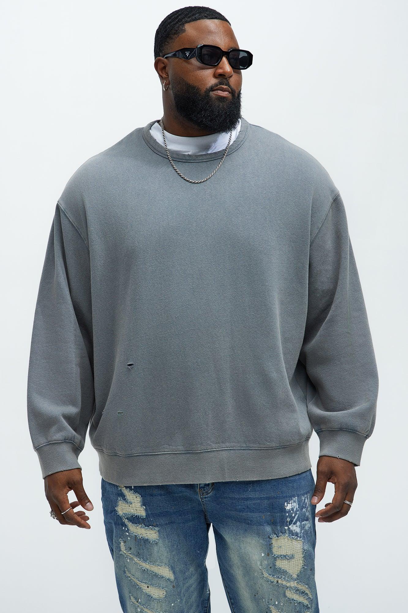 Perrie Crewneck Sweatshirt - Slate Blue Product Image