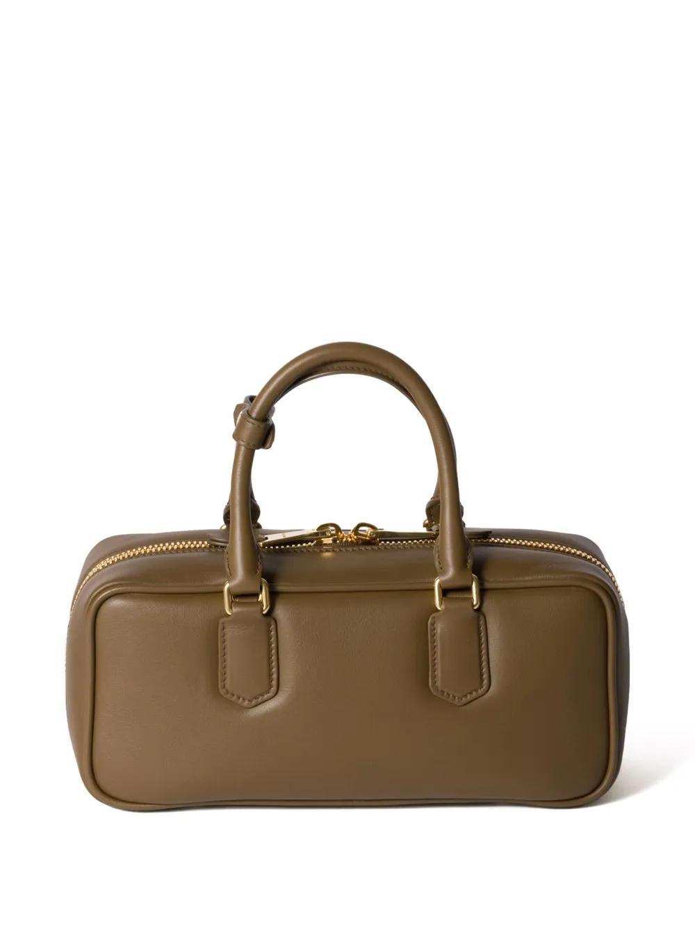 MIU MIU Arcadie Leather Bag In Brown Product Image