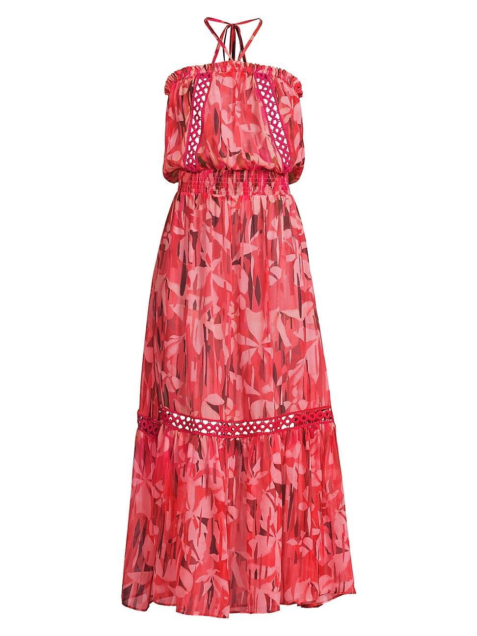 Womens Miranda Floral Halterneck Maxi Dress Product Image