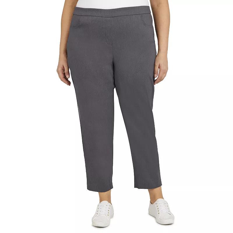 Plus Size Short Alfred Dunner Allure Pull On Ankle Pants, Womens Product Image