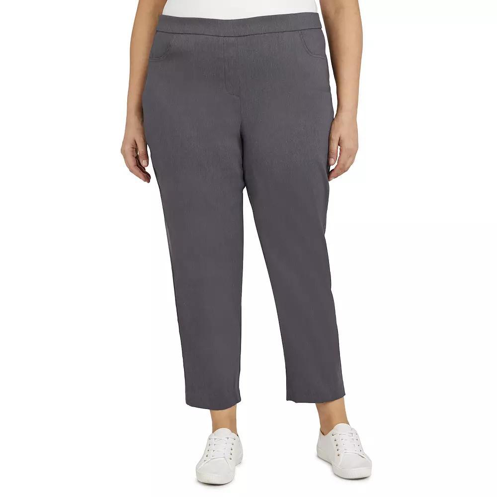 Plus Size Short Alfred Dunner Allure Pull On Ankle Pants, Womens Product Image