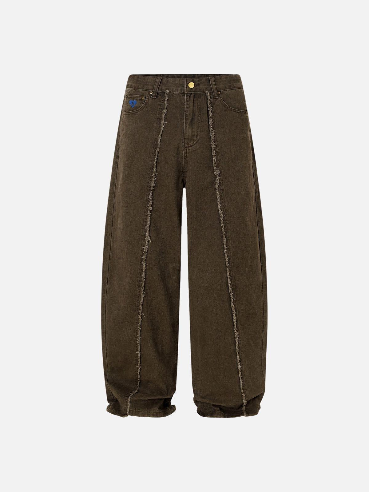 Aelfric Eden Fringe Patchwork Baggy Jeans Product Image