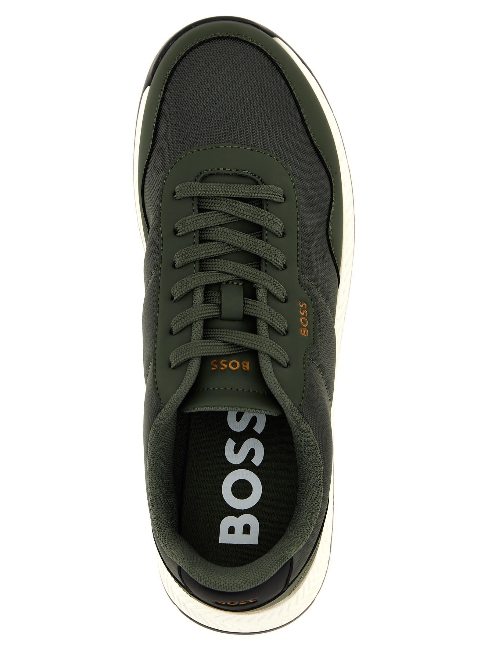 HUGO BOSS Titanium Sneakers In Green Product Image