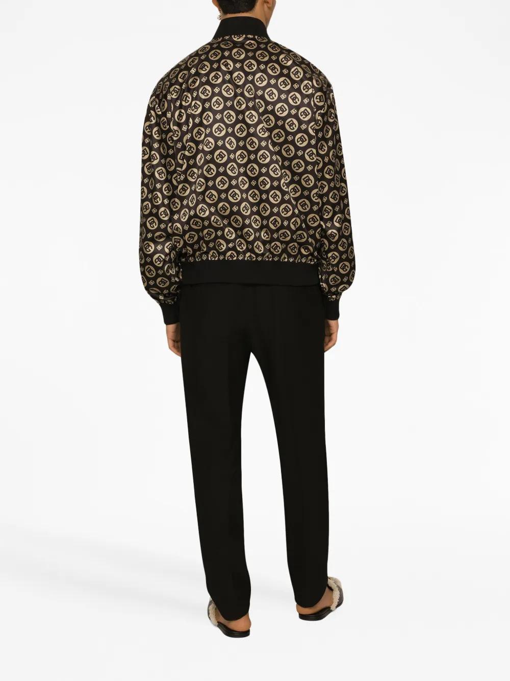 logo-print bomber jacket Product Image