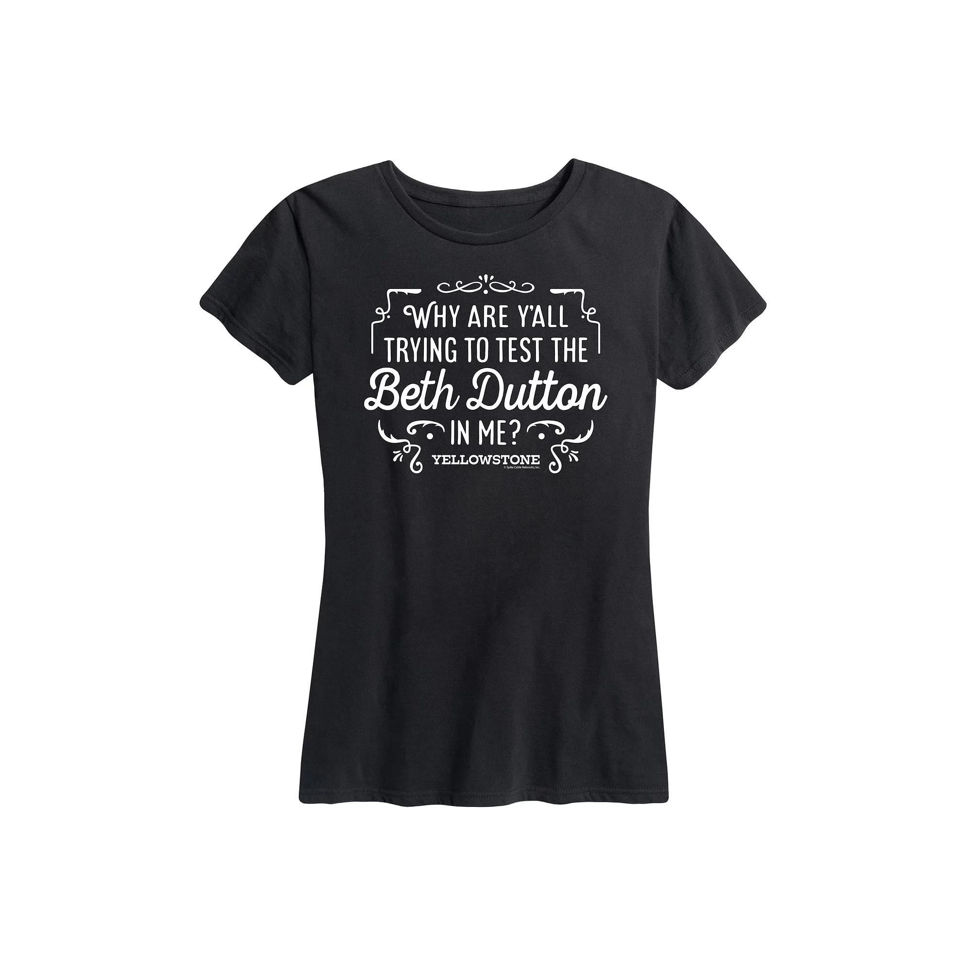 Women's Yellowstone Trying To Test Graphic Tee, Girl's,  Product Image