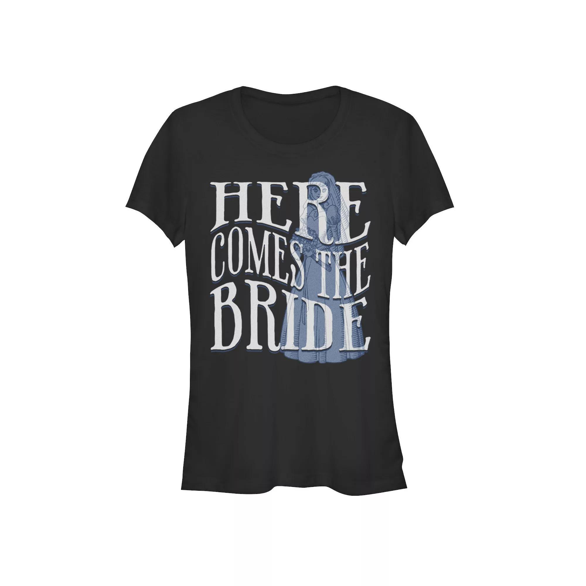 Disney's The Haunted Mansion Women's Here Comes The Bride Tee, Girl's,  Product Image