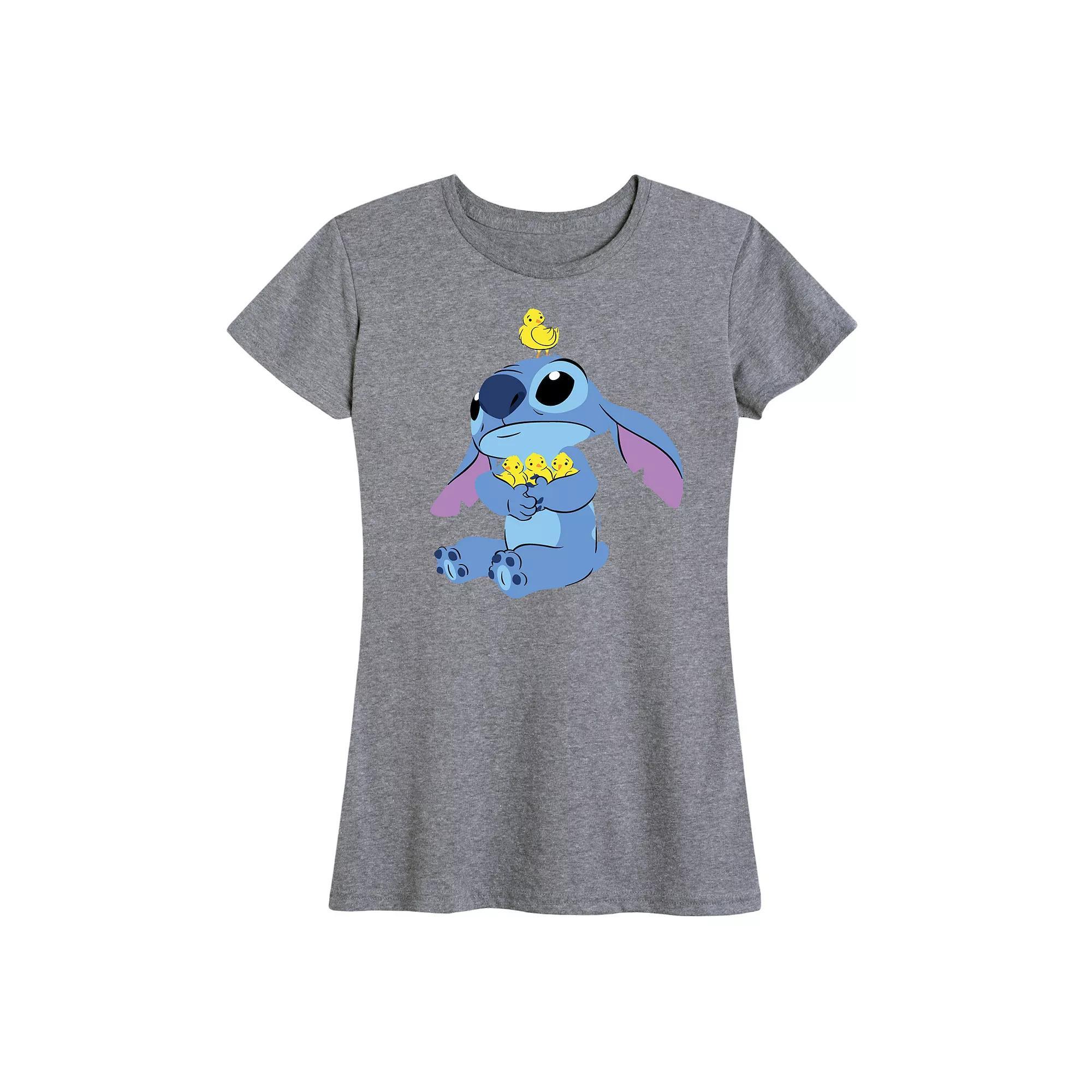 Disney's Lilo & Stitch Women's Chicks Graphic Tee, Size: XXL, White Product Image