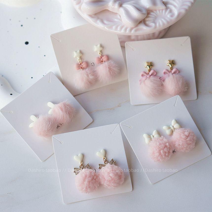 Pom Pom Drop Earring / Clip-On Earring Product Image