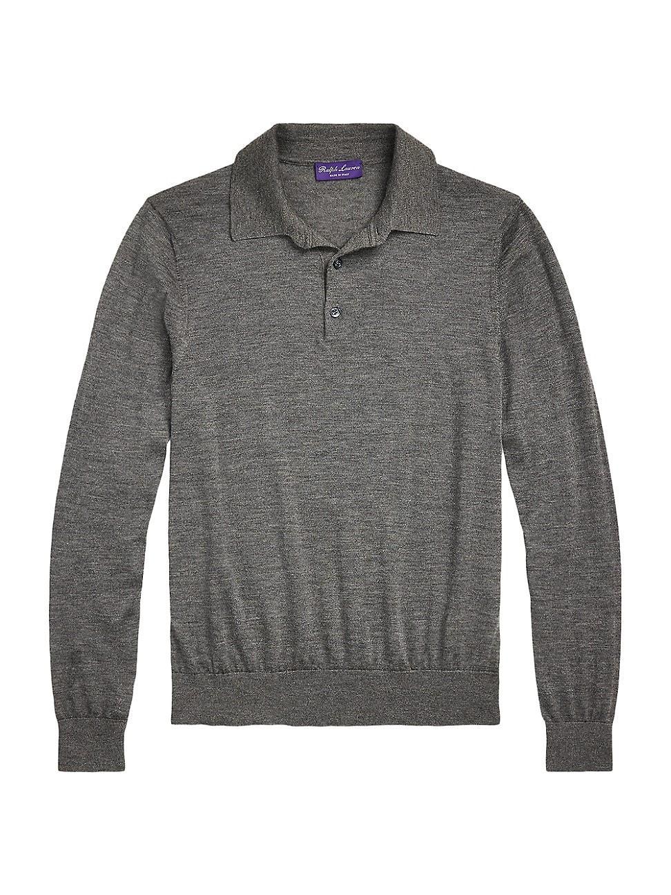 Mens Cashmere Polo-Collar Sweater Product Image
