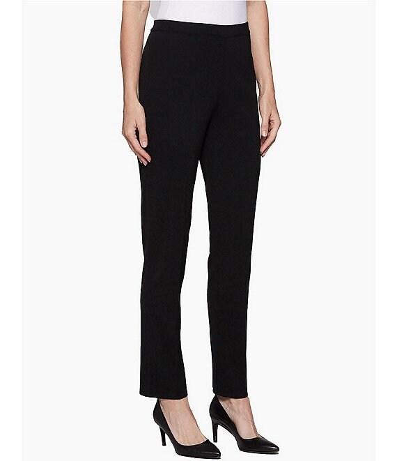 Ming Wang Straight Leg Knit Pull-On Pants Product Image