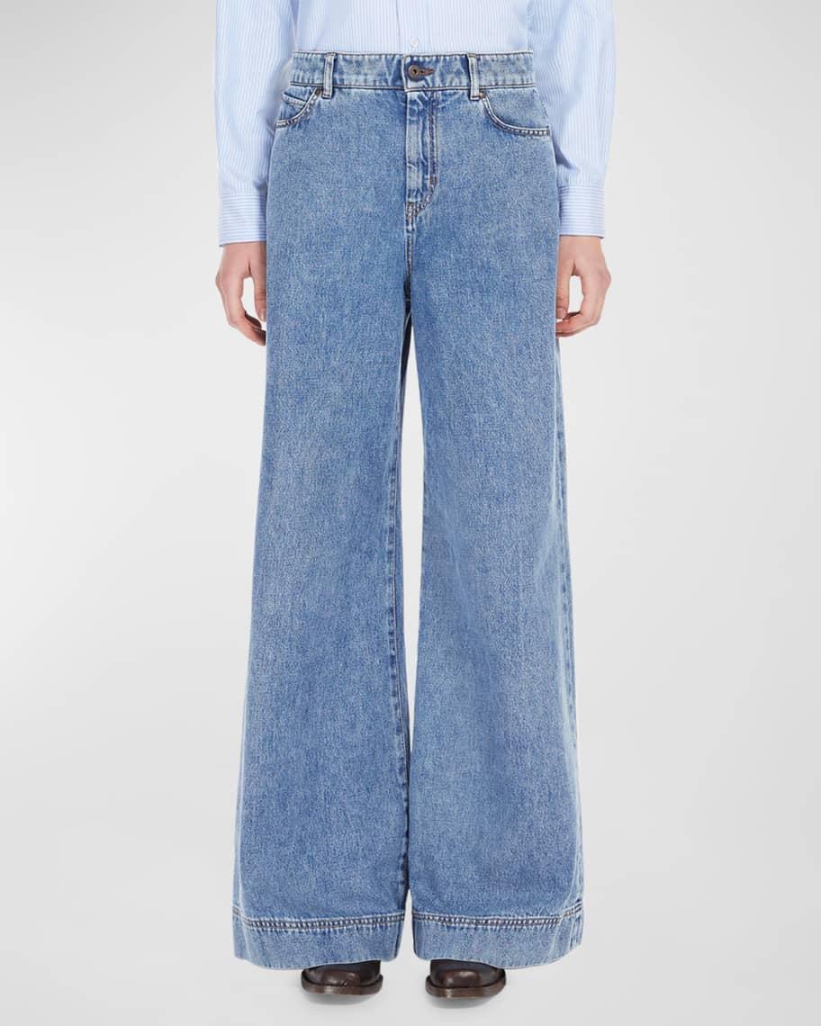 Vega Wide-Leg Denim Jeans Product Image