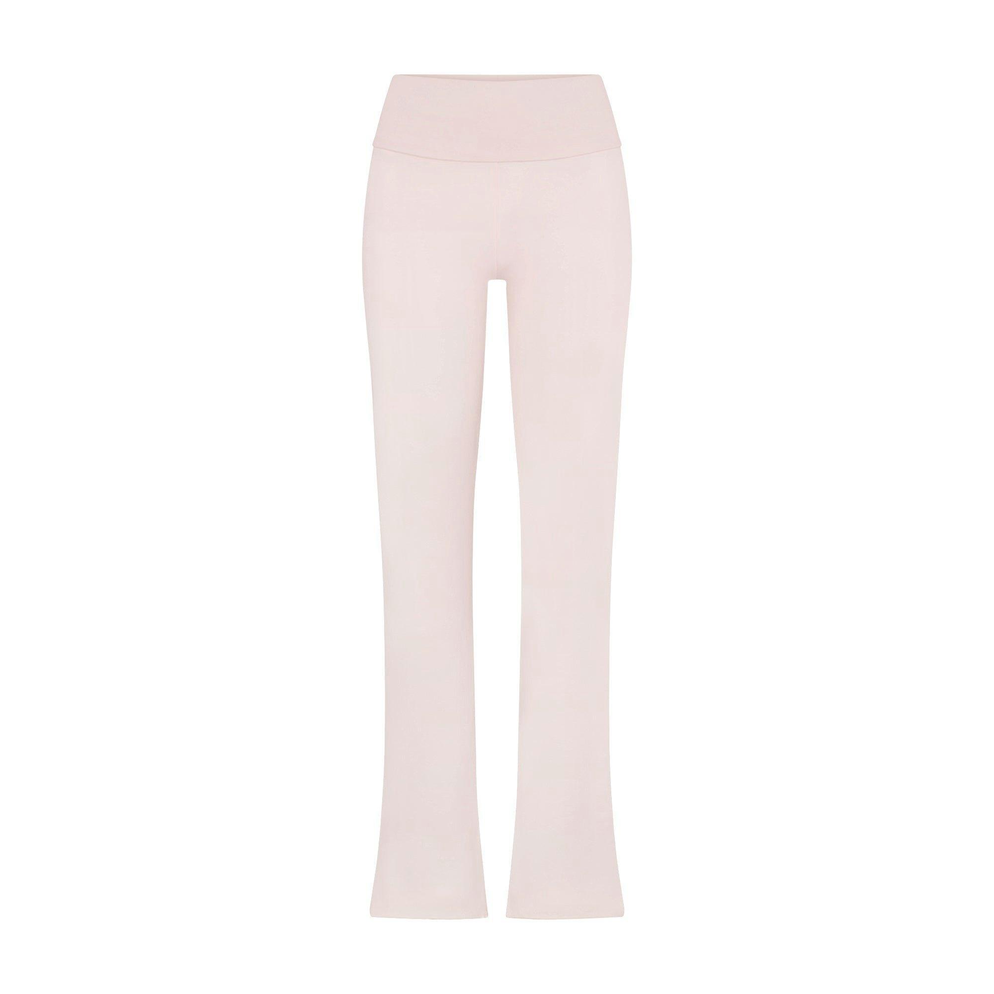 COTTON JERSEY FOLDOVER PANT | BARELY PINK Product Image