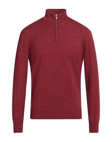 BRUNELLO CUCINELLI Man Turtleneck Burgundy Size 50 Cashmere In Red Product Image