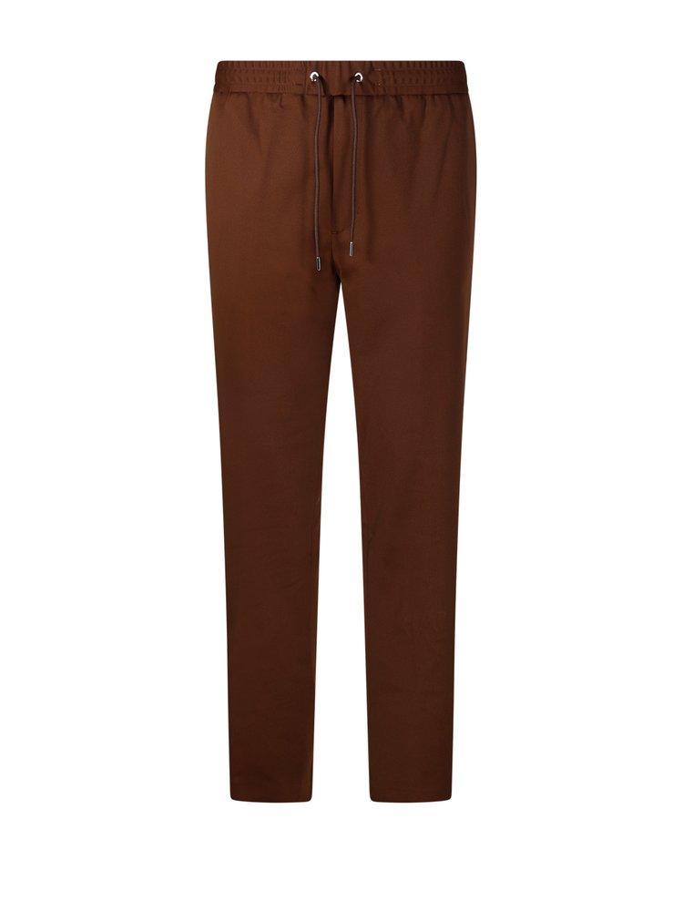 MONCLER Logo Track Pants In Brown Product Image