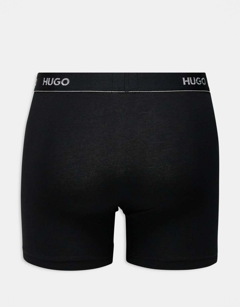 HUGO Bodywear 3-pack boxer briefs in black Product Image