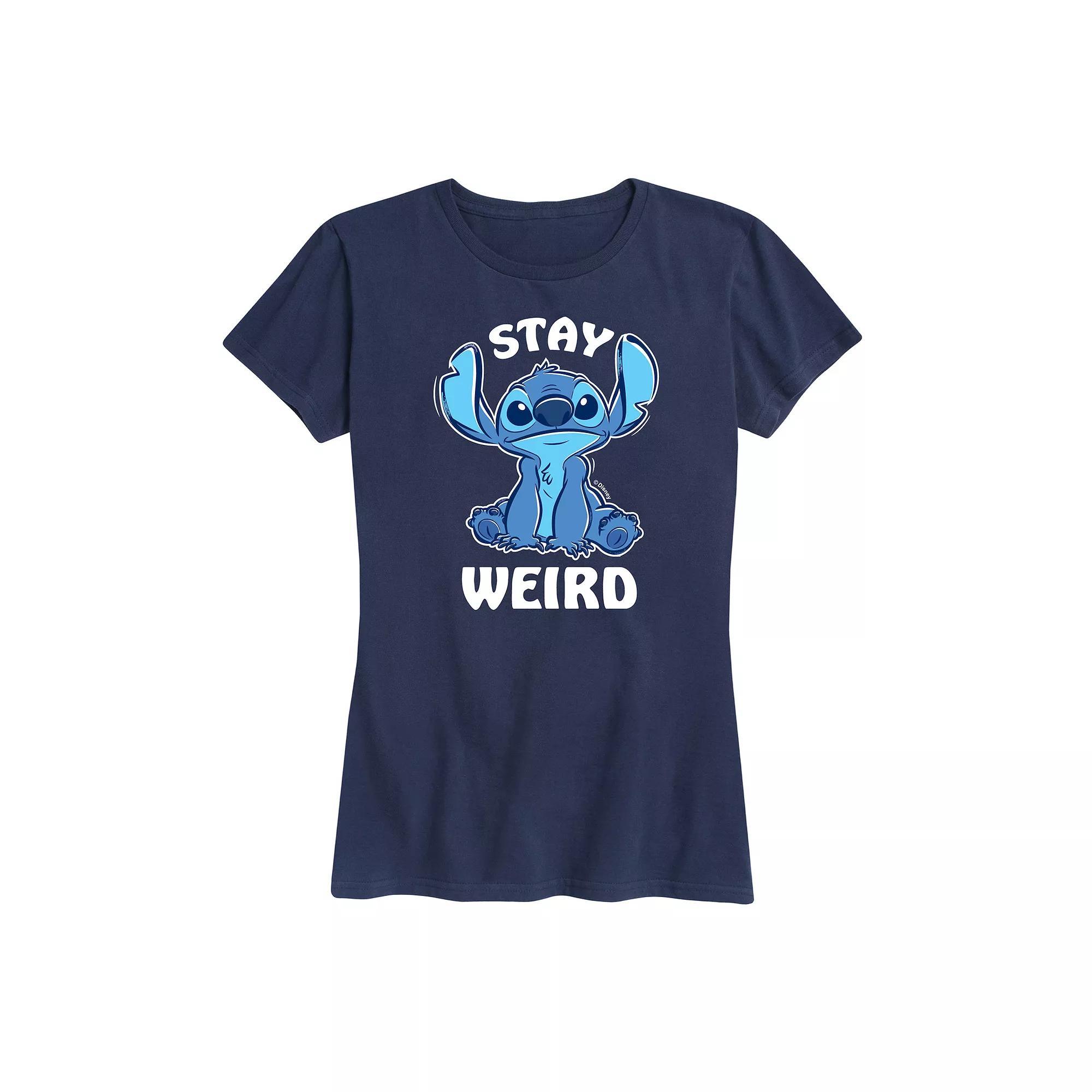 Disney's Lilo & Stitch Women's Stay Weird Graphic Tee,  Product Image