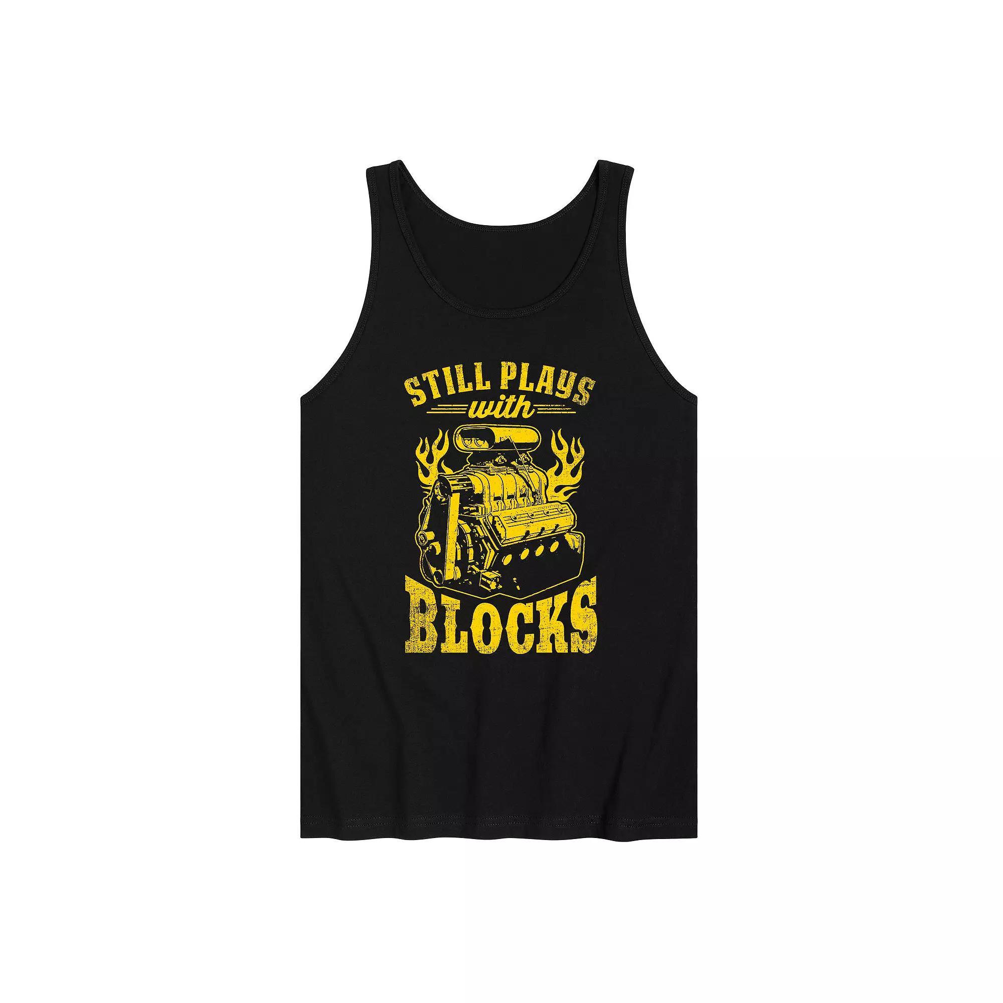 Men's Still Plays With Blocks Tank Top,  Product Image