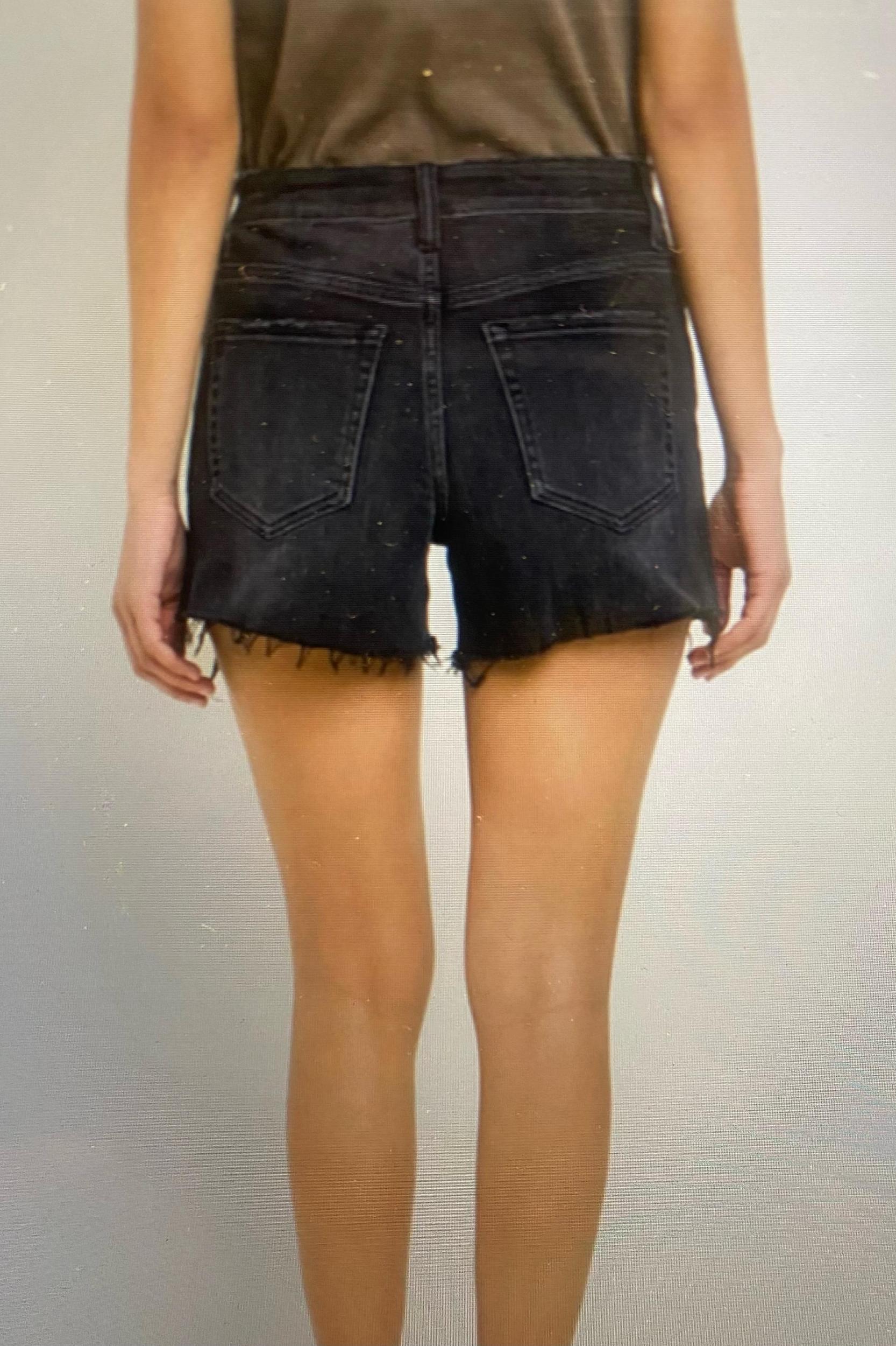 High Rise Side Slit Shorts Product Image