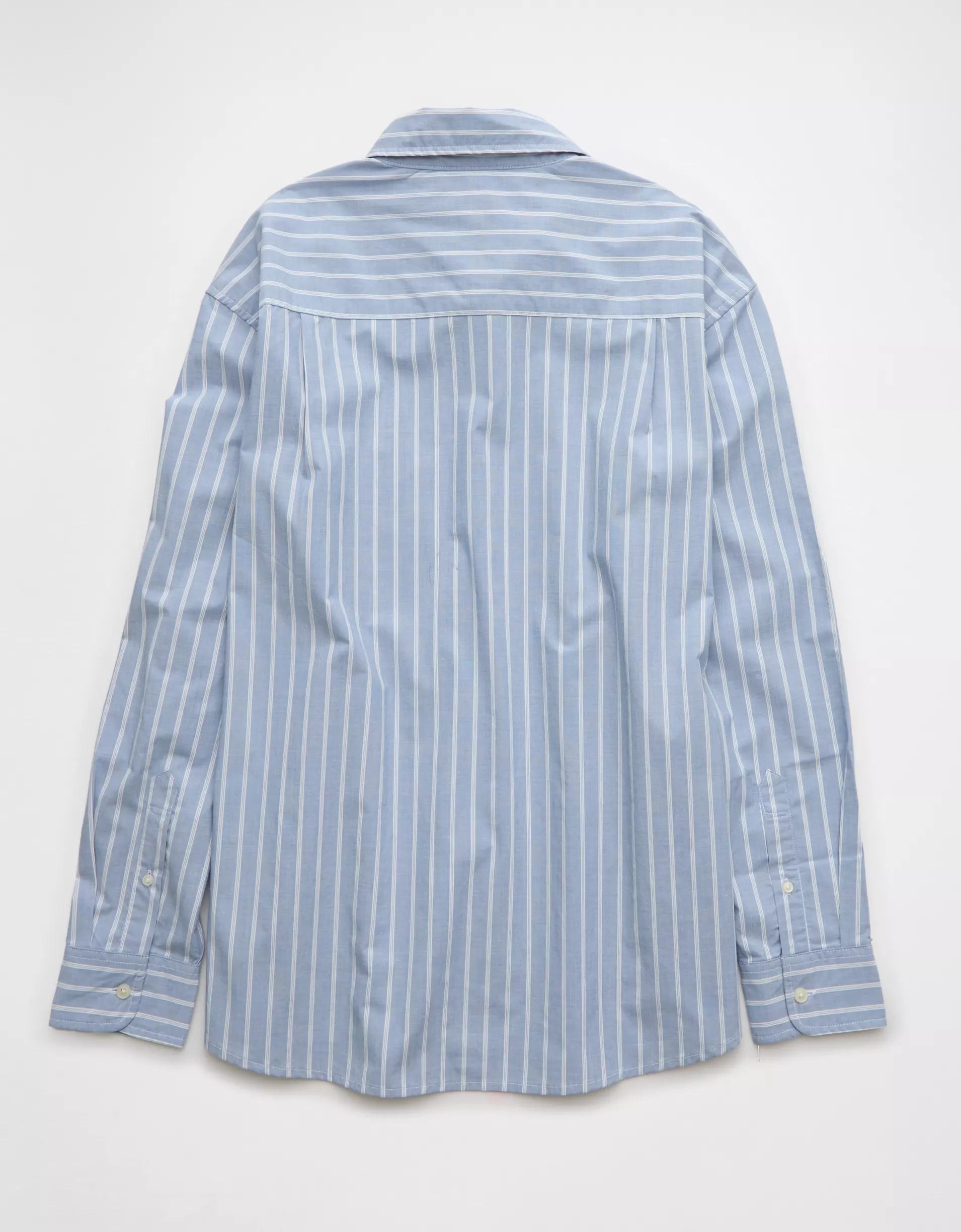 AE Everyday Relaxed Poplin Button-Up Shirt Product Image