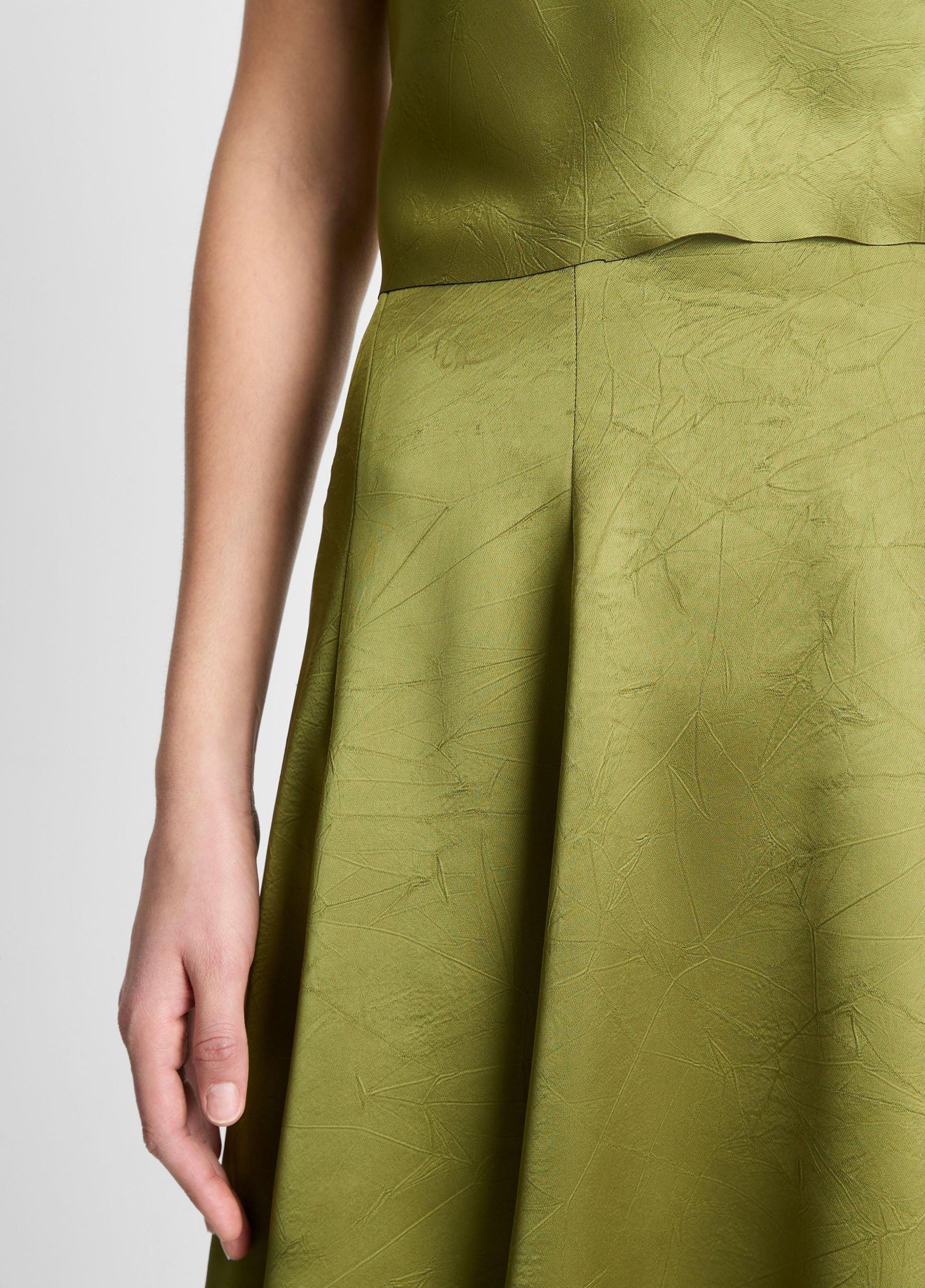 Satin Draped Skirt Product Image