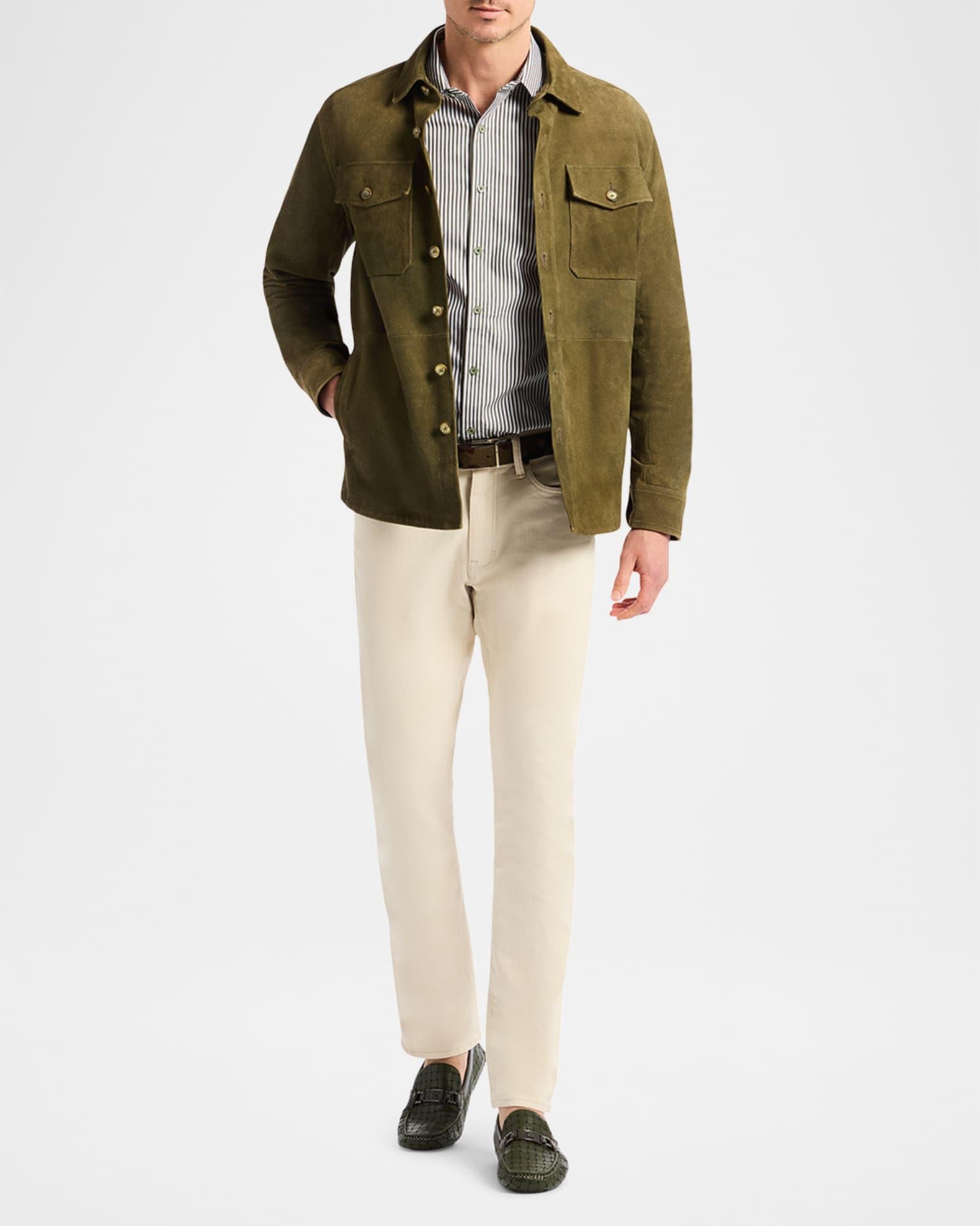 Men's Manzo Suede Flap-Pocket Field Jacket Product Image