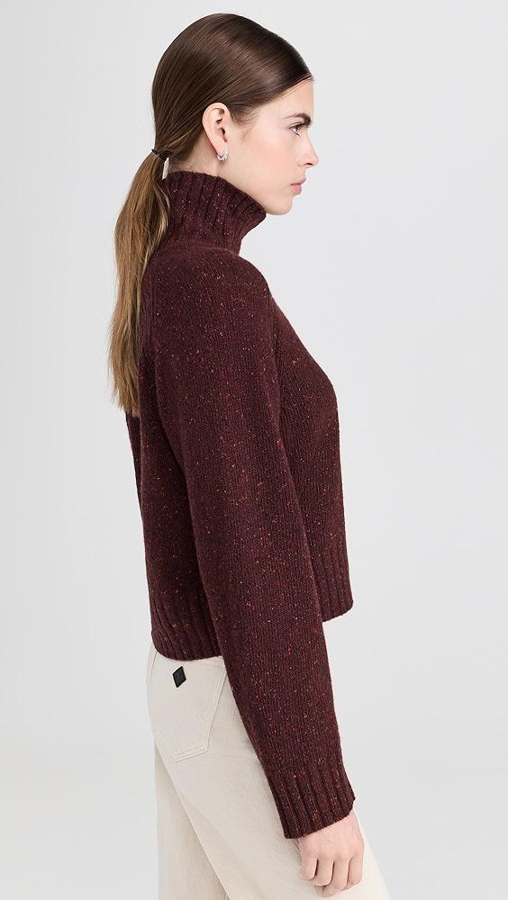 Guest in Residence Cropped Turtleneck in Recycled Cashmere | Shopbop Product Image