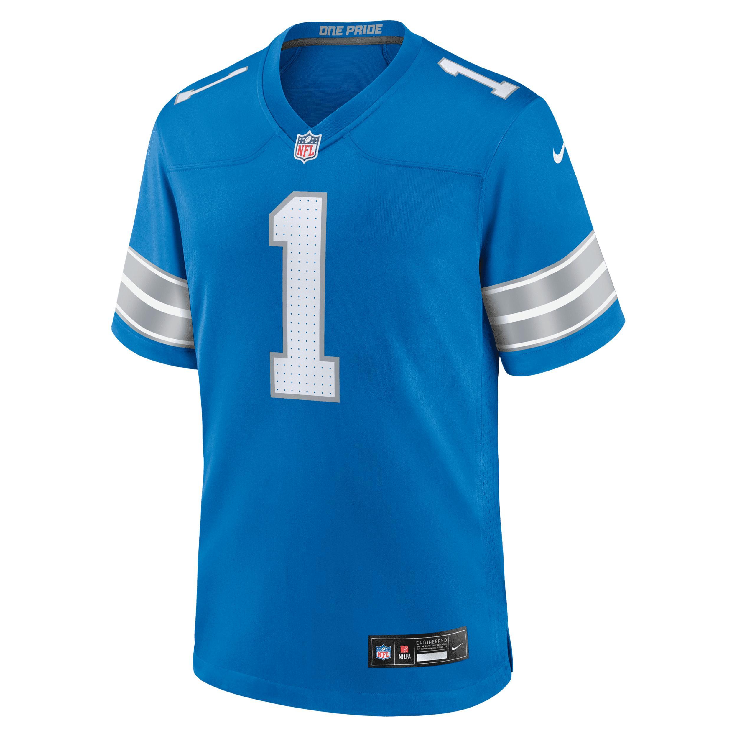 Jameson Williams Detroit Lions Nike Mens NFL Game Jersey | 67NM0B9K9JF-DEH Product Image