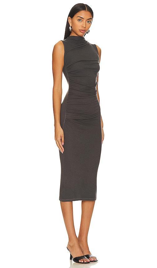 Silk Knit Sleeveless Twist Midi Dress Enza Costa Product Image