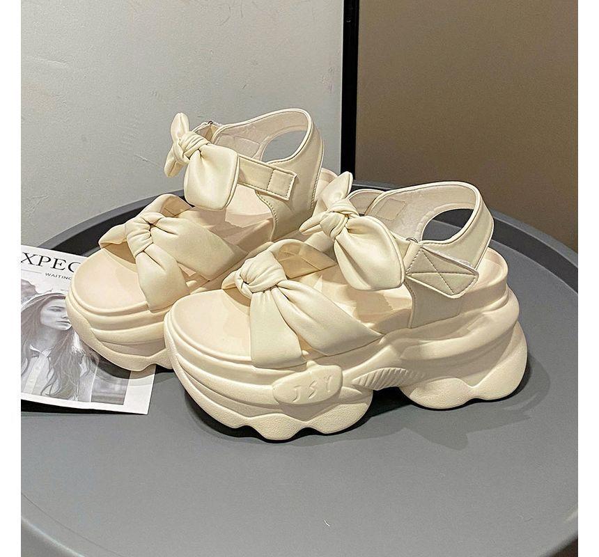 Platform Bow Sandals Product Image