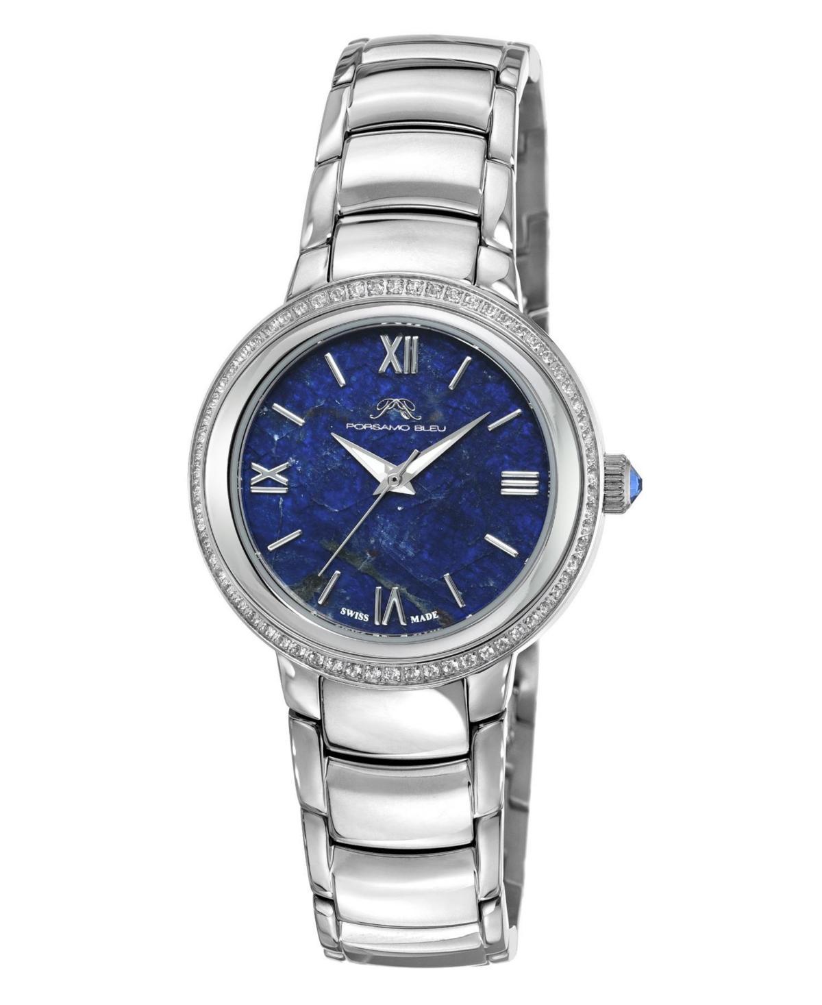 Porsamo Bleu Womens Luna Stainless Steel Bracelet Watch 1181FLUS Product Image