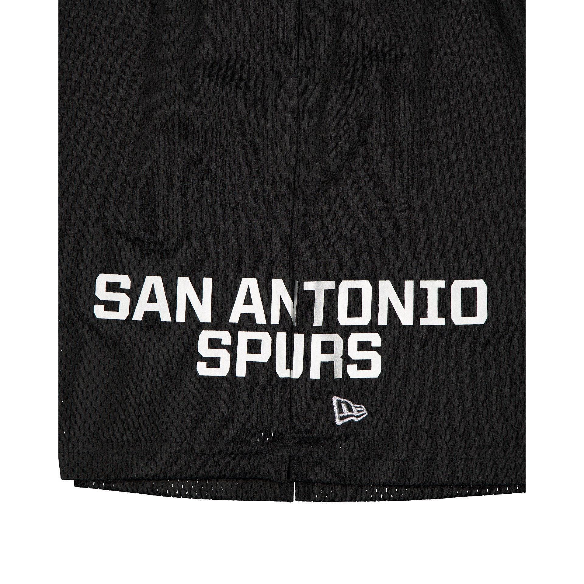 San Antonio Spurs Mesh Black Shorts Male Product Image