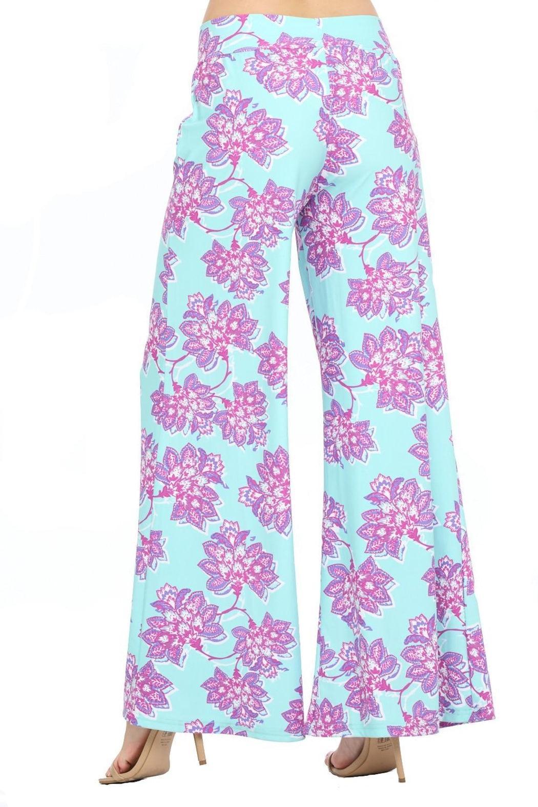 Floral Wide Leg Pants Female Product Image