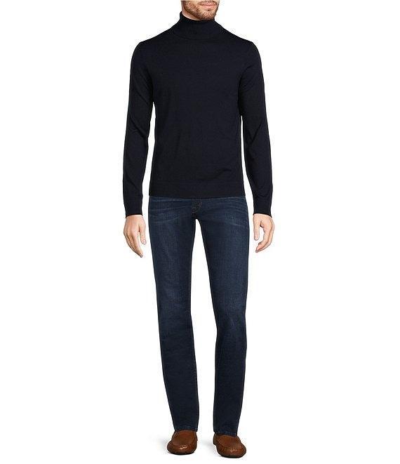 Murano Solid Performance Textured Long Sleeve Turtleneck Sweater Product Image