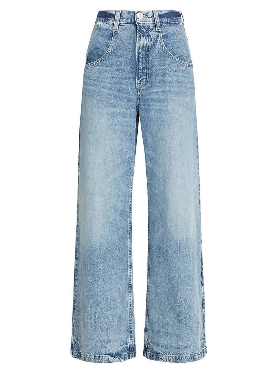 Womens The Skater Wide-Leg Jeans Product Image