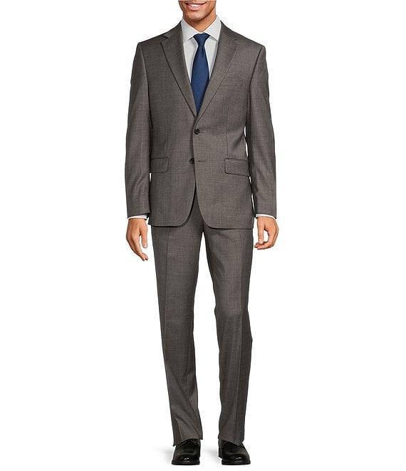 Hickey Freeman Classic Fit Flat Front Solid Pattern 2-Piece Suit Product Image