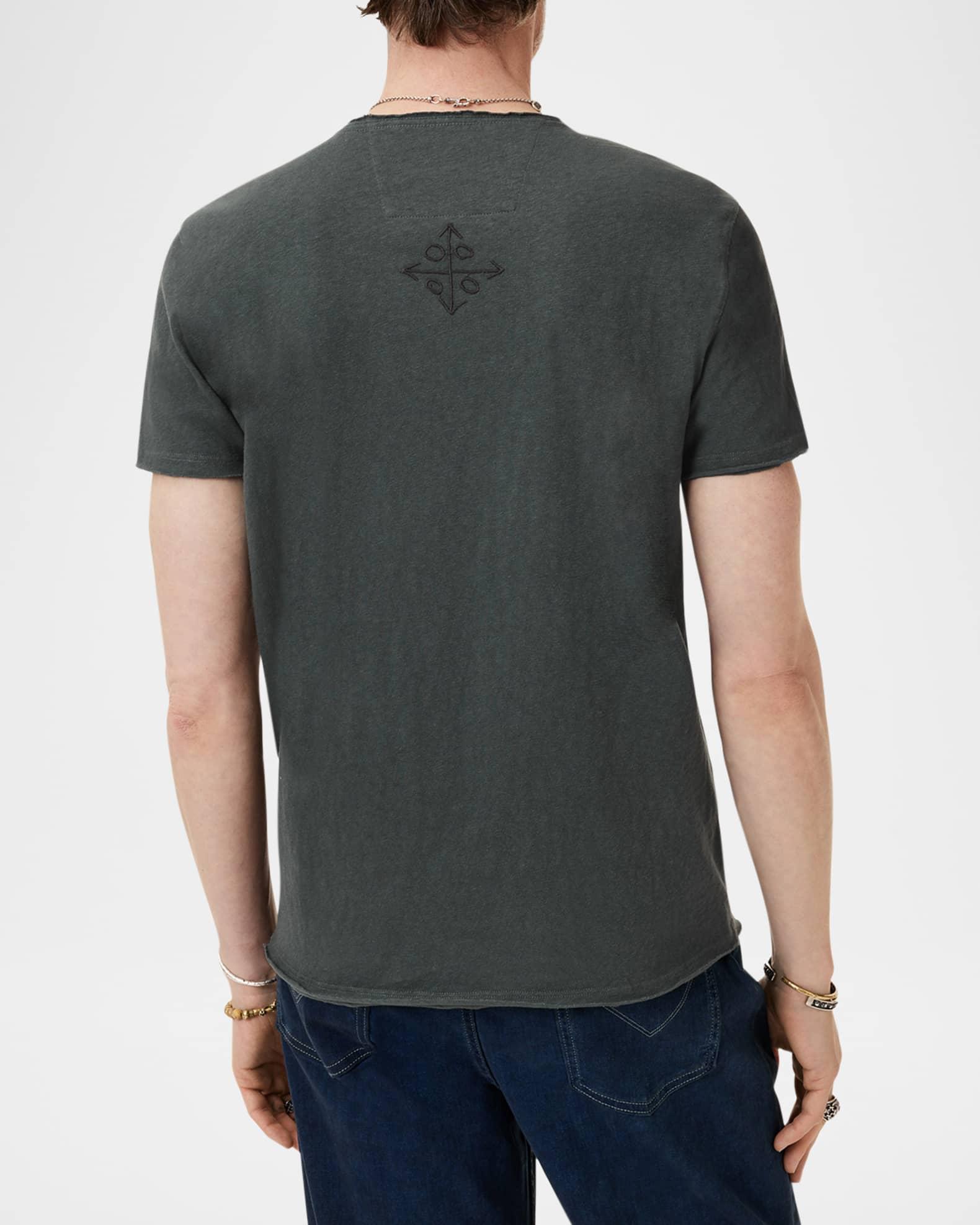 Men's Allover Symbols V-Neck T-Shirt Product Image