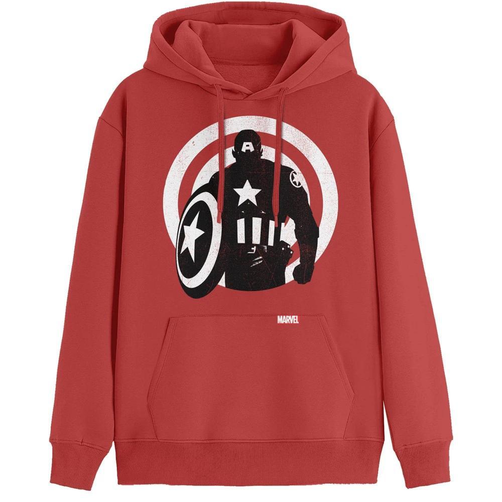 Mens Marvel Symbol Of Truth Pullover Sweatshirt - Red Product Image