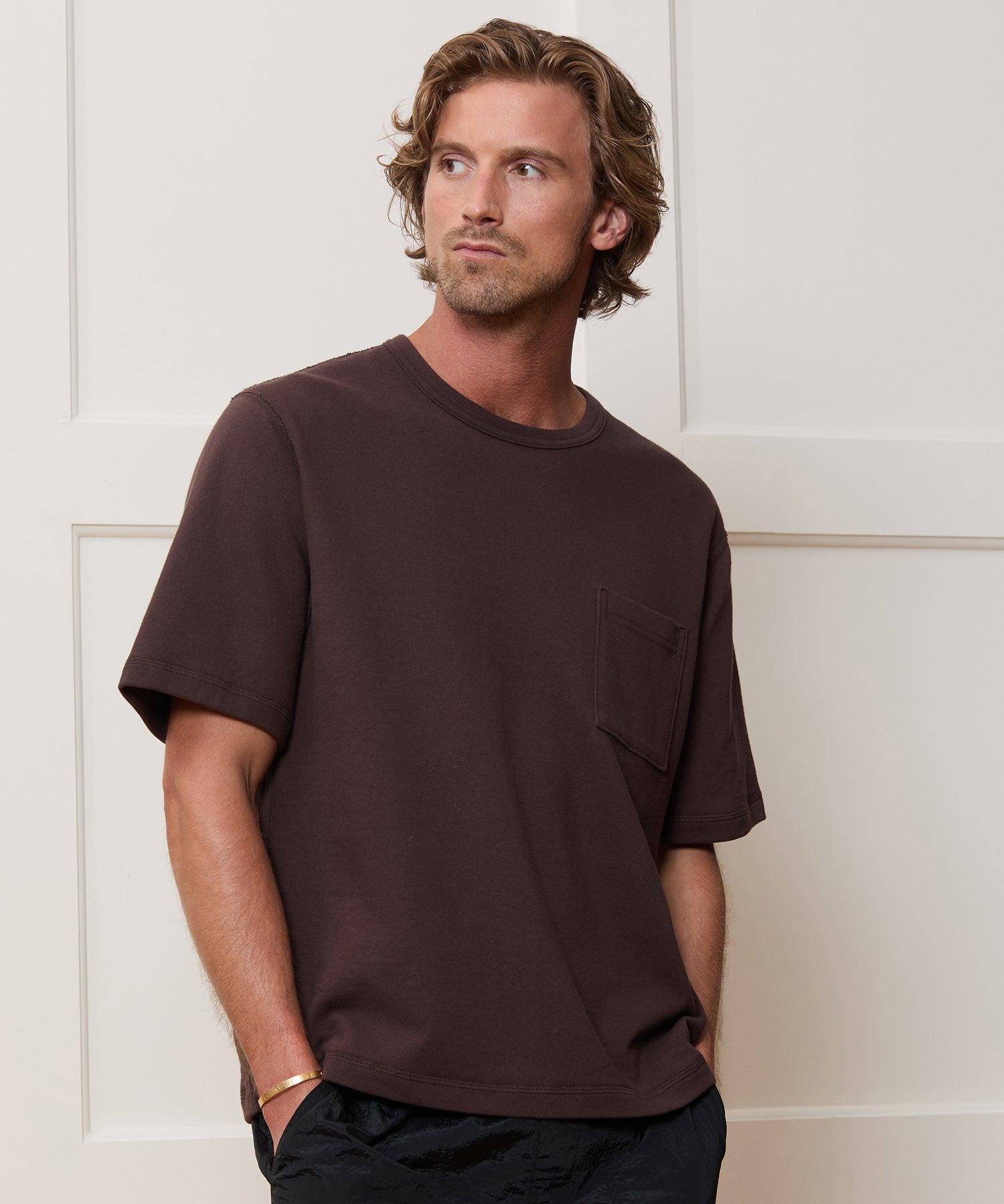 Lightweight Terry Cloth Short-Sleeve Sweatshirt Product Image