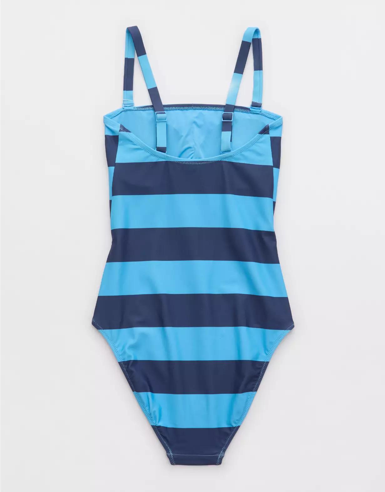 Aerie The Wavemaker One Piece Striped Swimsuit Product Image