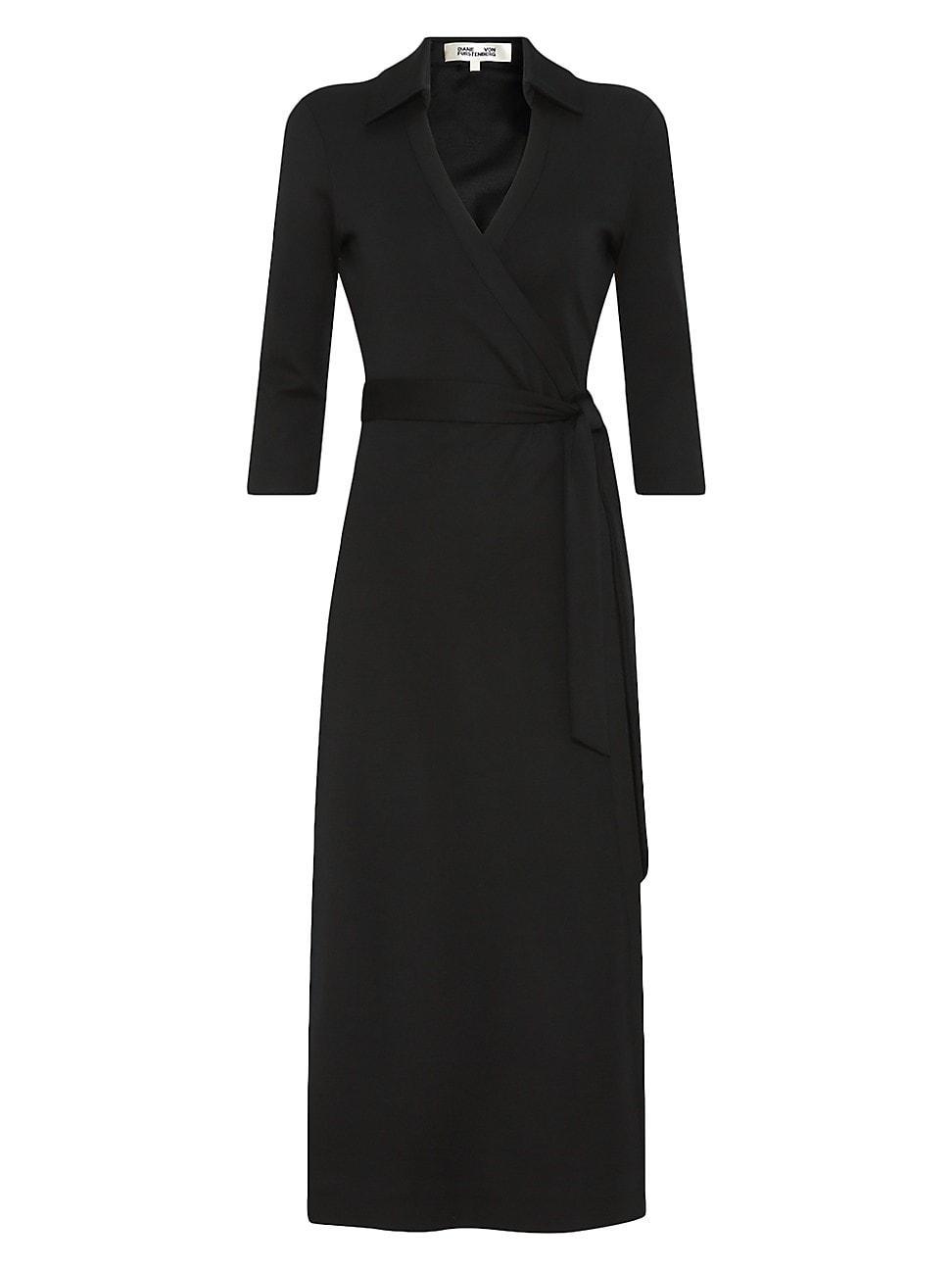 Womens Abigail Wrap Midi-Dress Product Image