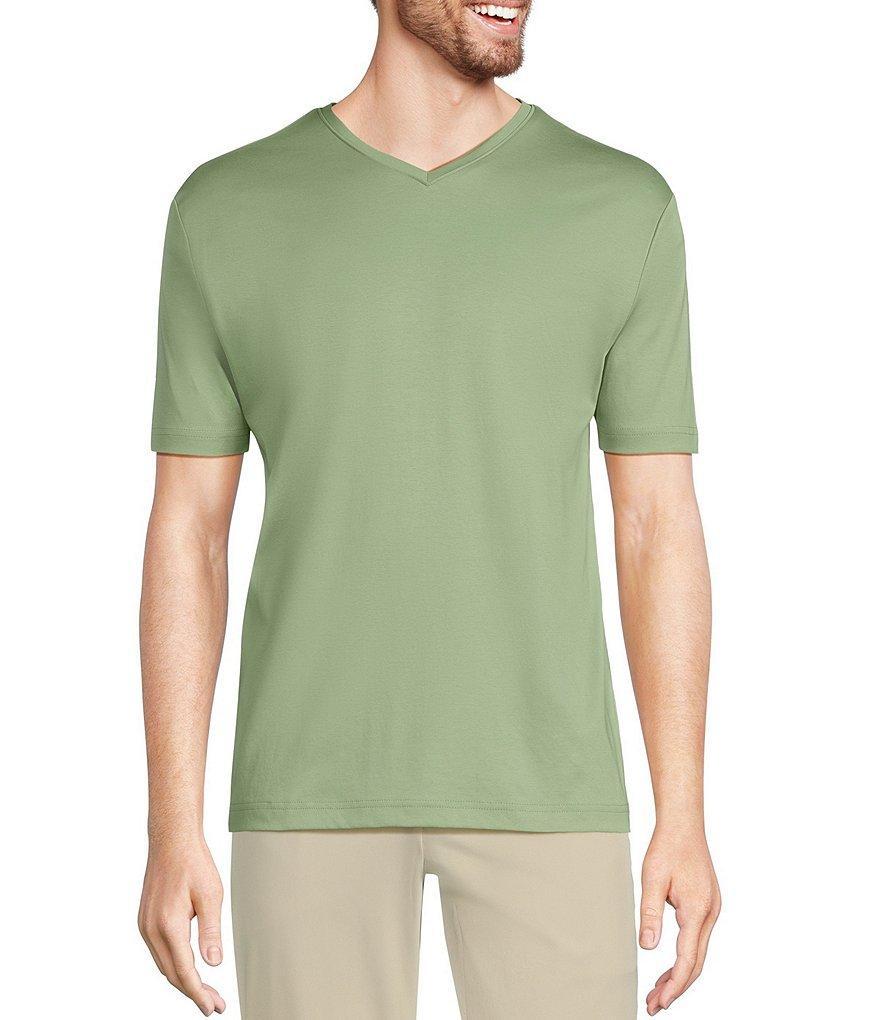 Murano Liquid Luxury Classic Fit Short Sleeve V-Neck T-Shirt Product Image